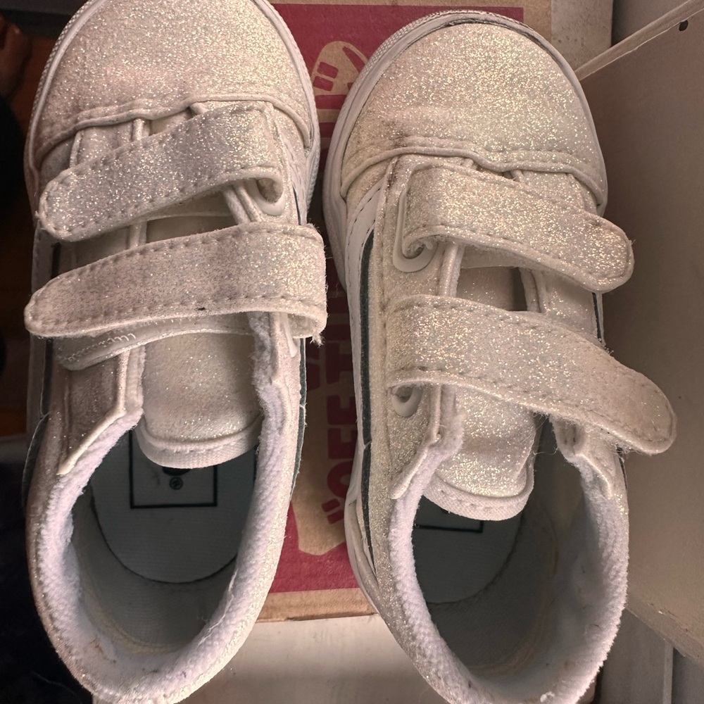 Vans Kids Sneakers - Glittery White
